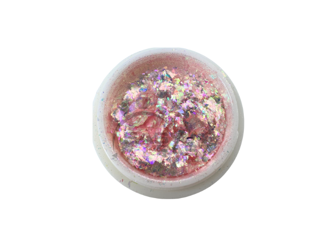 Glitter Flakese Rosa